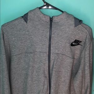 Grey Nike Zip-Up